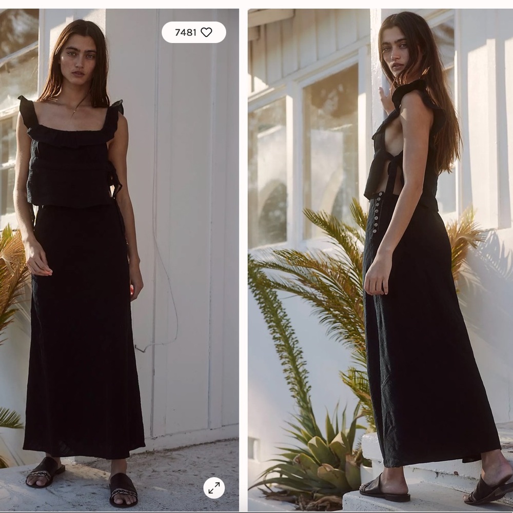 FREE PEOPLE BLACK SET size small GOOD AS NEW